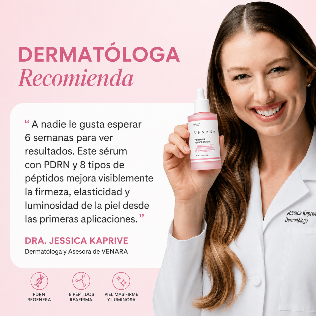 PDRN Pink Peptide Serum VENARA AV
