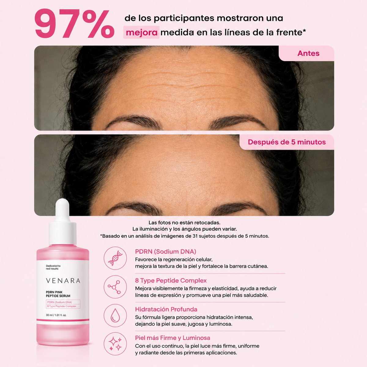 PDRN Pink Peptide Serum VENARA AV